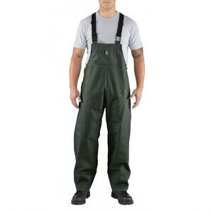 NEW CARHARTT pvc rain bib overalls in green